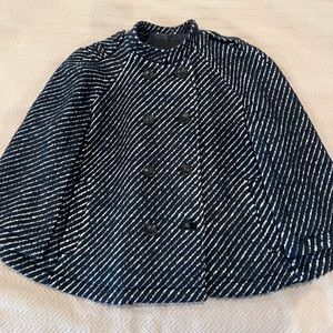 Banana Republic, Wool double breasted cape, size XS